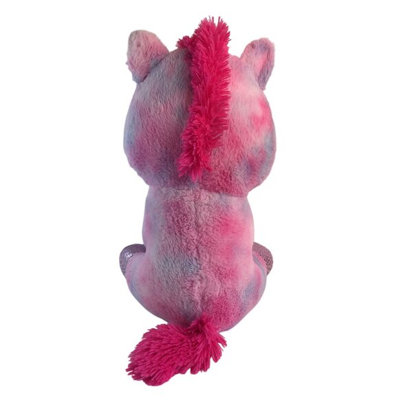 Kellytoy Pink Unicorn Plush 23" Tie Dye Sparkle Hooves Stuffed Animal Toy - Picture 3 of 9